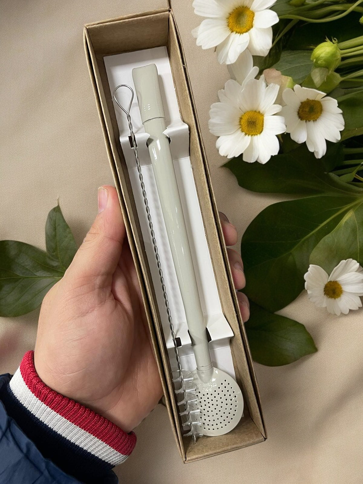 BOMBA DE INOX DESMONTÁVEL BEGE