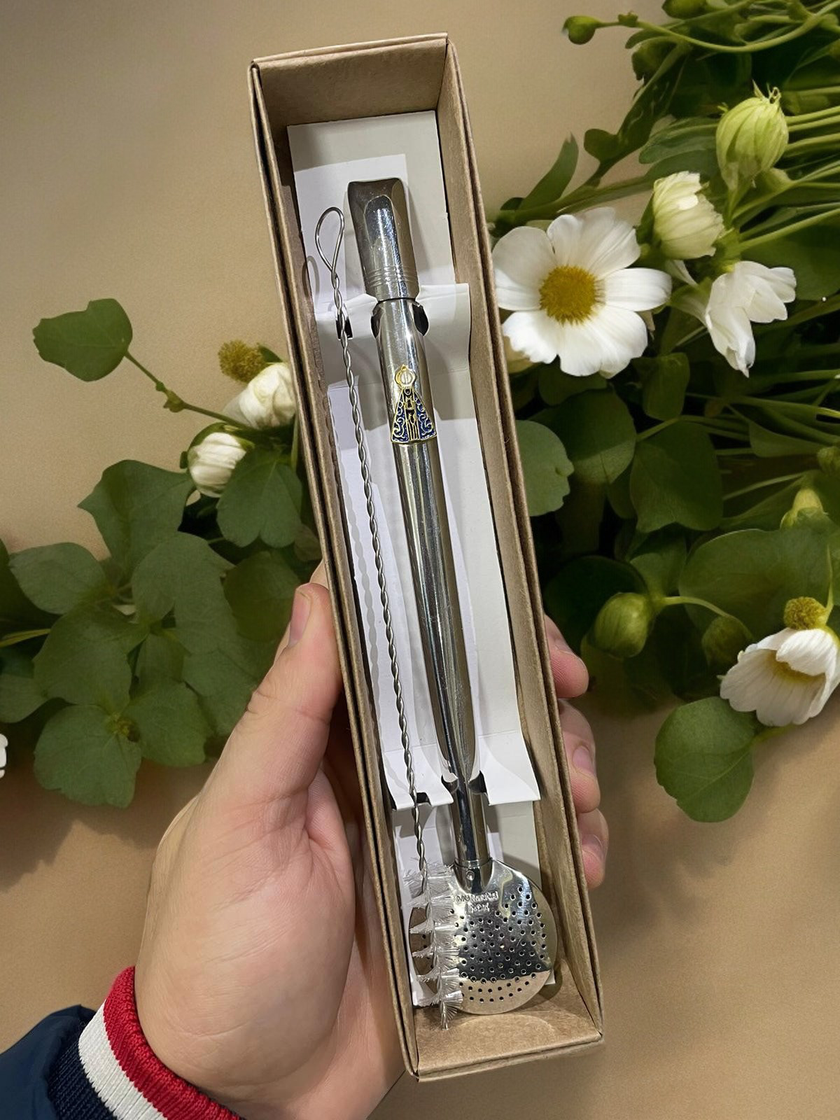 BOMBA DE INOX DESMONTÁVEL PINGENTE NOSSA SENHORA