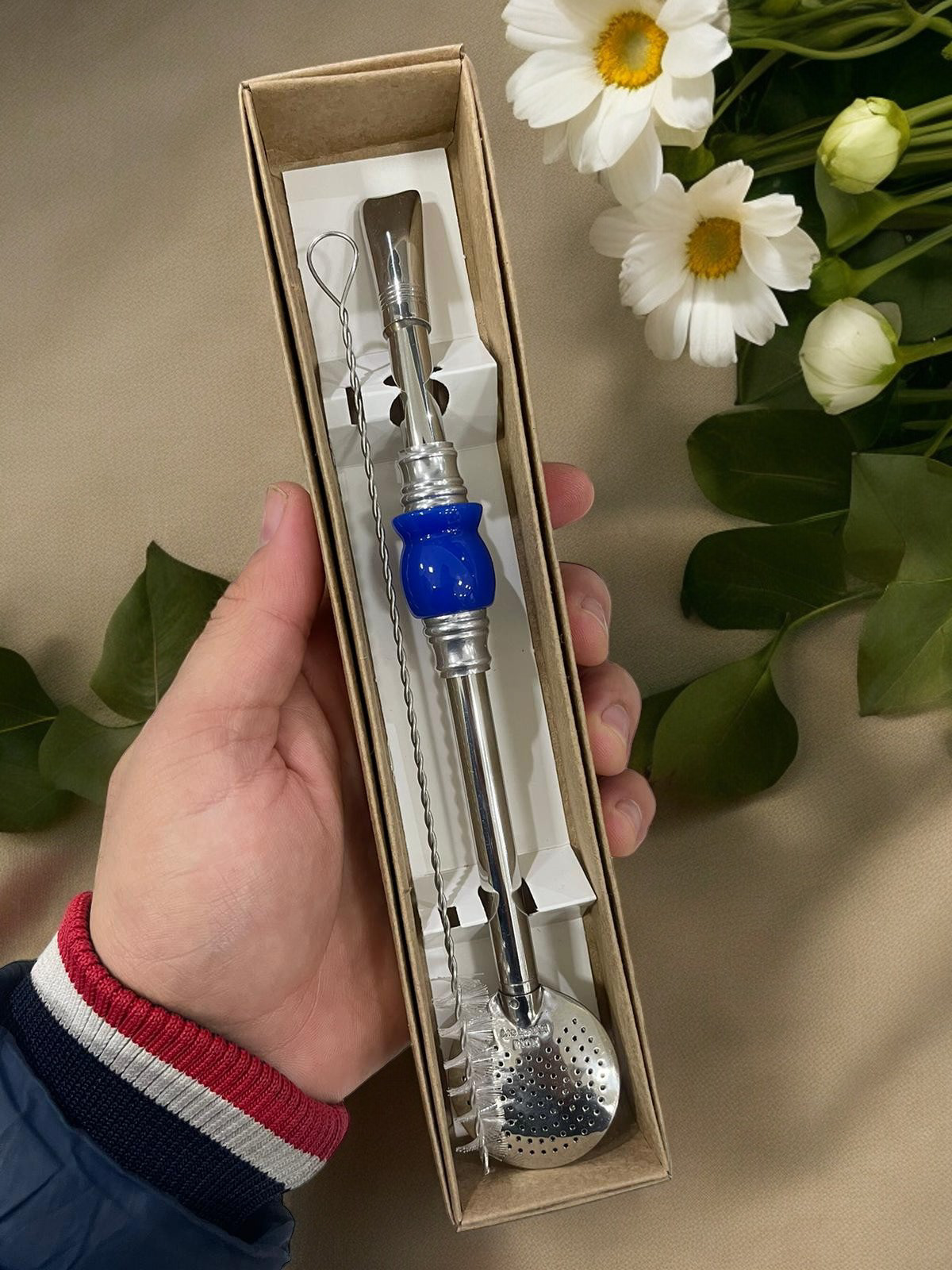 BOMBA DE INOX DESMONTÁVEL PEDRA CUIA AZUL