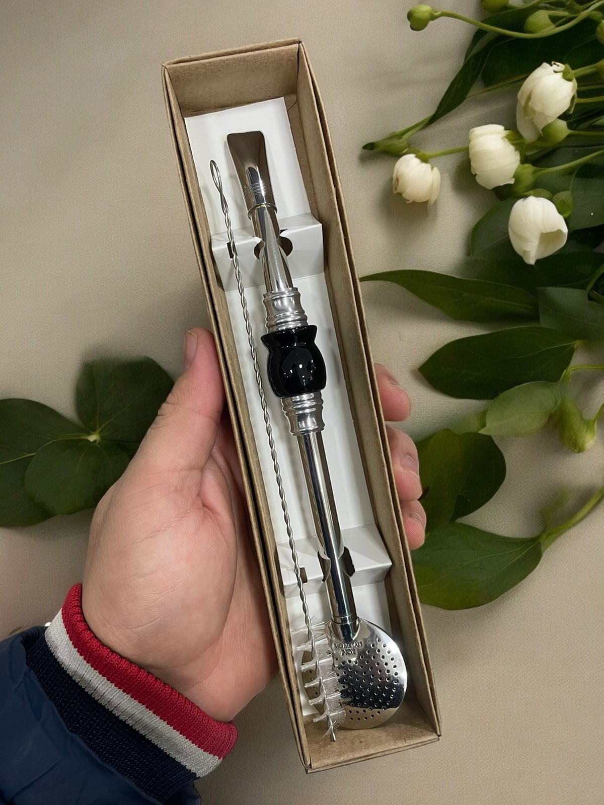 BOMBA DE INOX DESMONTÁVEL PEDRA CUIA PRETA