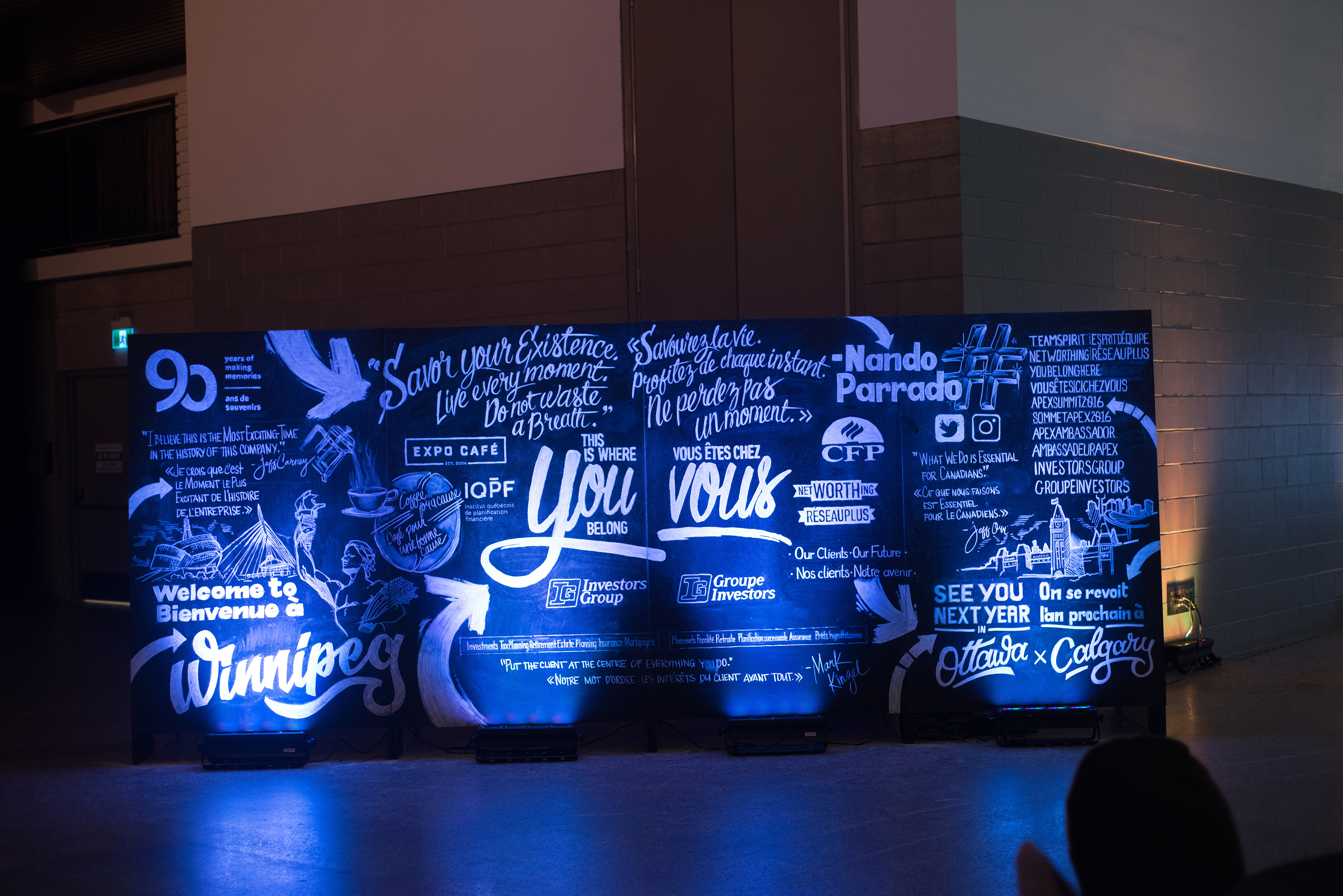 One of my favourite projects to art direct. I worked with two very talented designers who had hand-lettering and chalkboard skills!