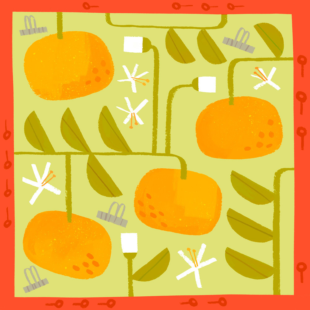 Yuzu tree surface design by Cris Tamay