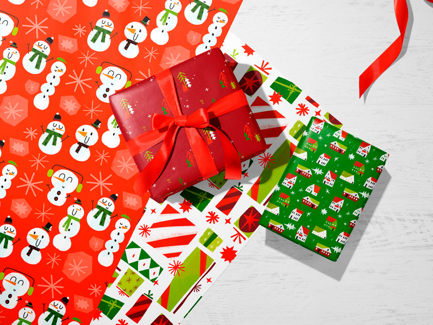 Christmas collection wrapping paper by Cris Tamay