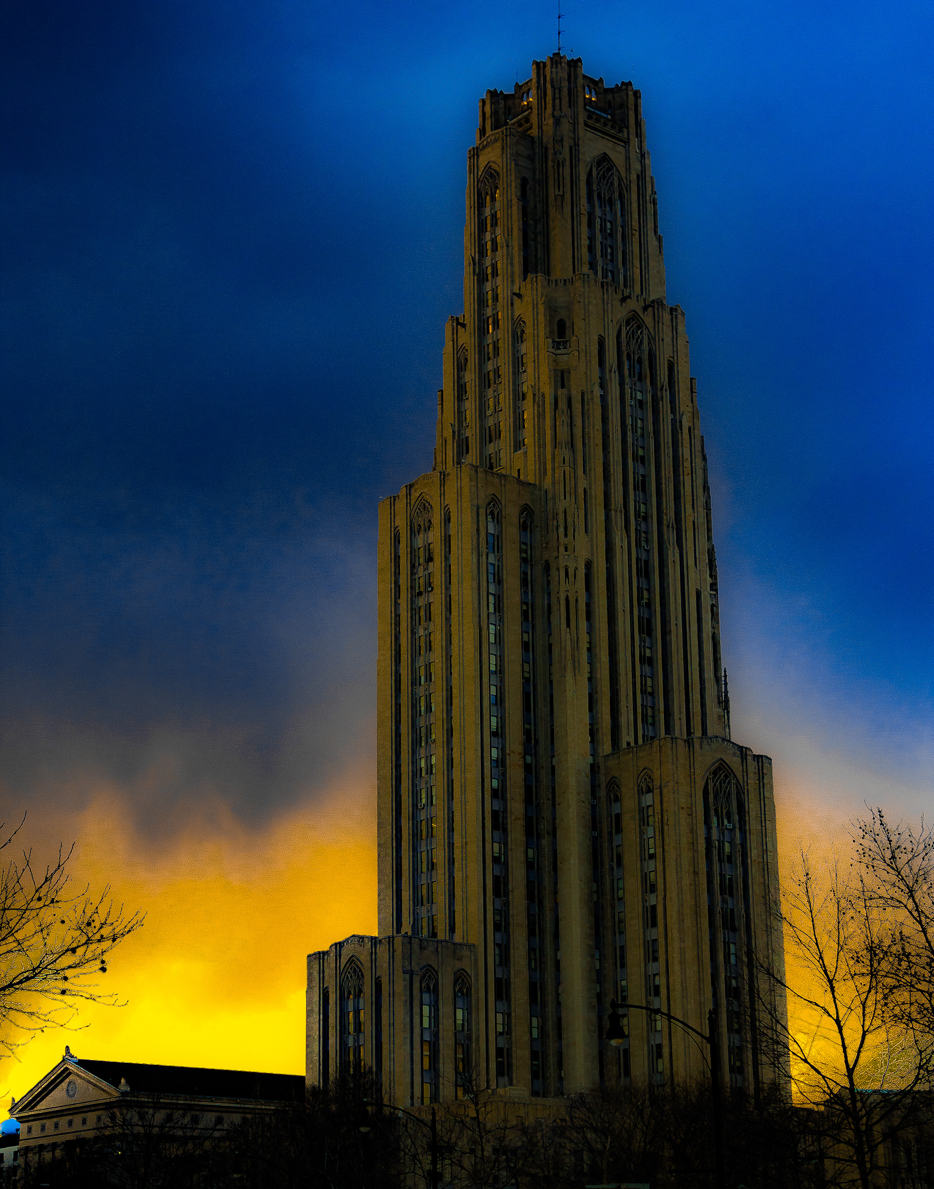 67- Blue and Gold and Cathedral