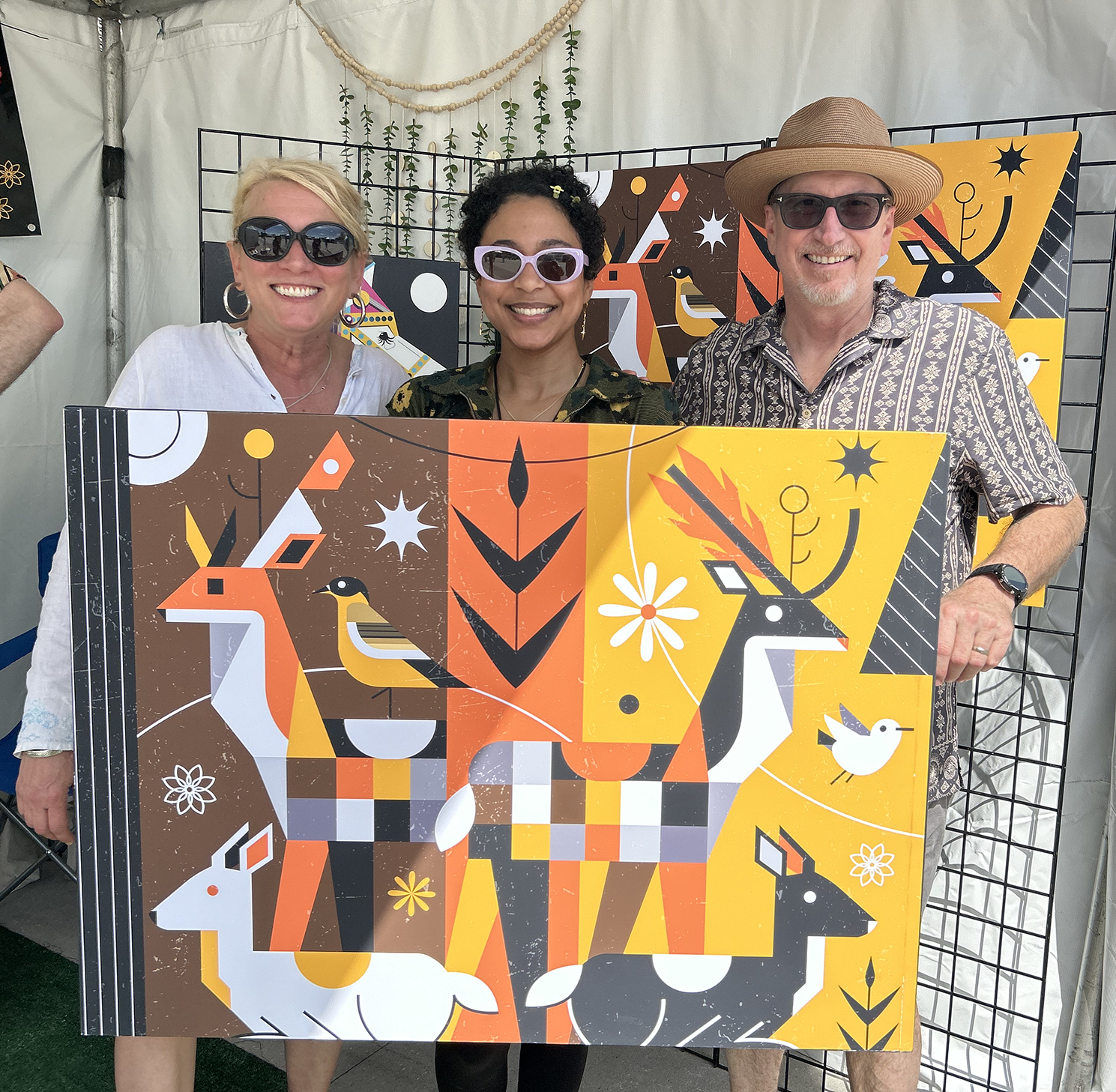 Clancy riehm selling artist at tampa gfa event