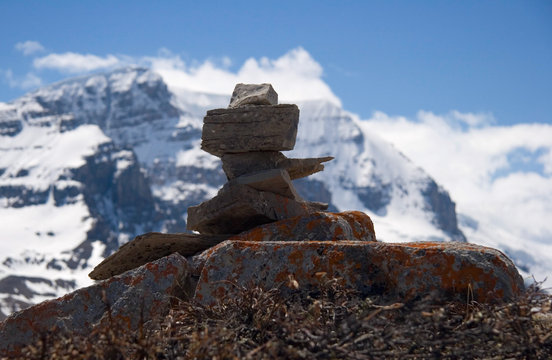 Wilcox Pass Cairn, Banff National Park, Alberta