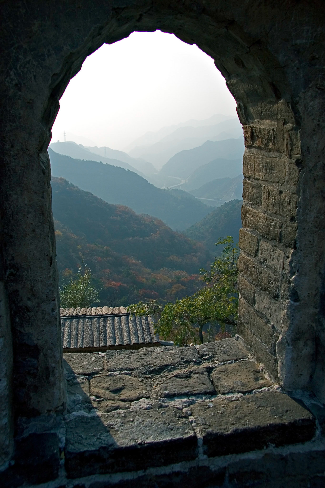 View from the Great Wall, China