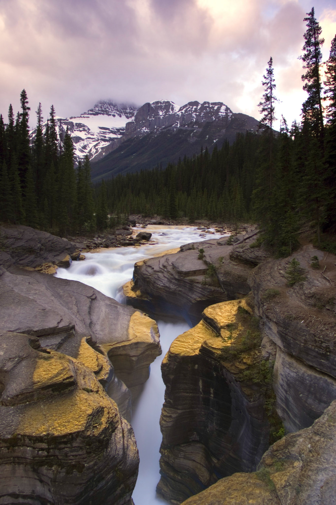Mistaya Falls, Banff National Park, Alberta