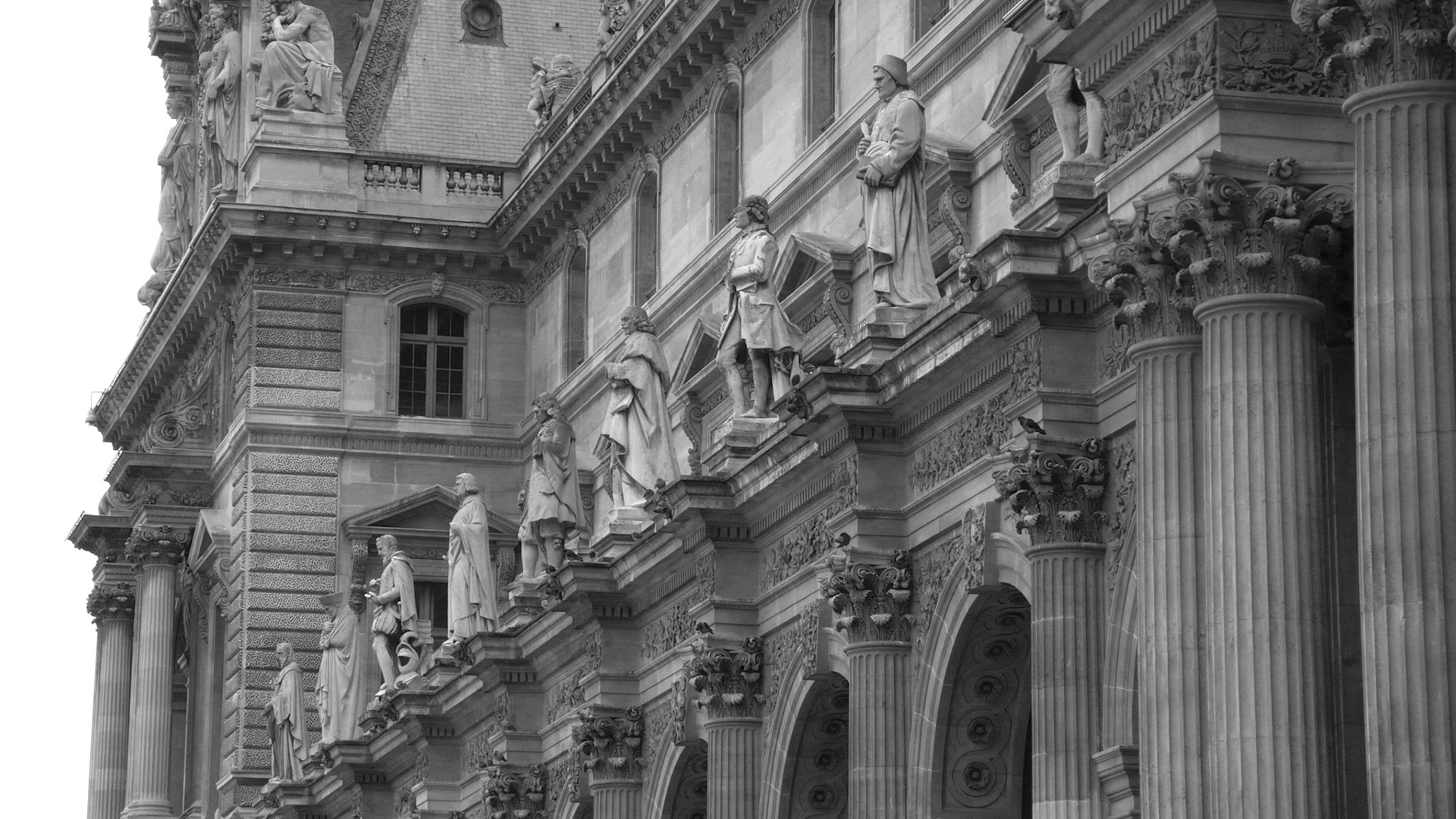 Relief and Columns of the Louvre, Paris