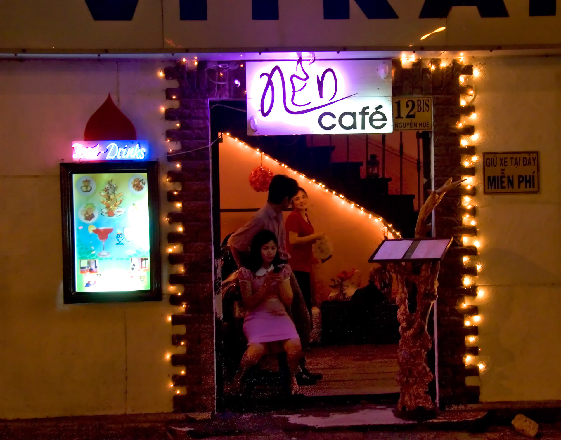 Cafe in Saigon, Vietnam