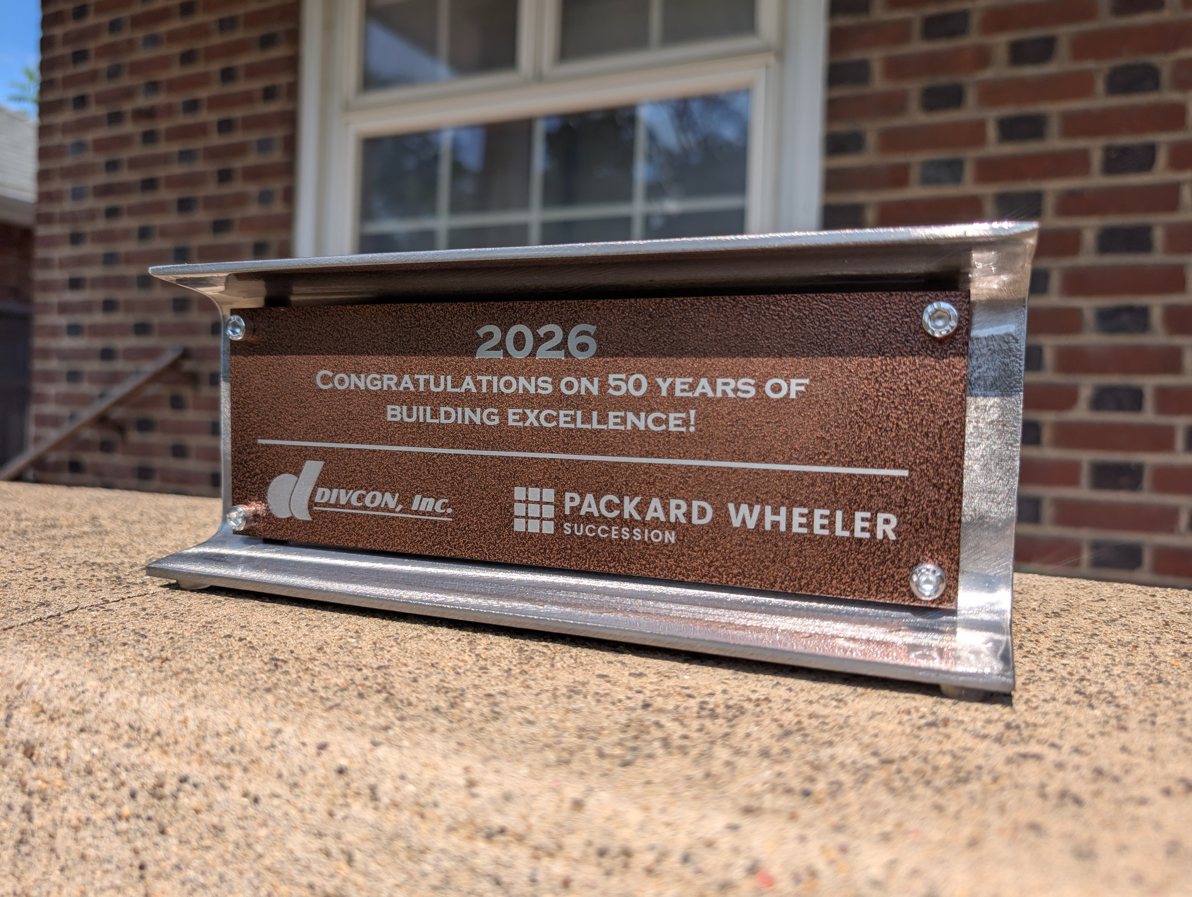 4" Steel I-beam Award