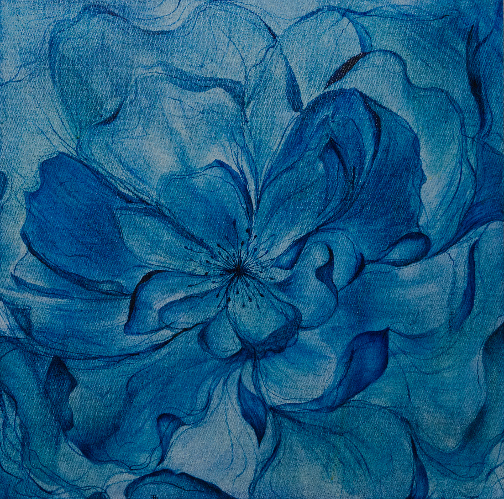 Una florecita | Oil on canvas