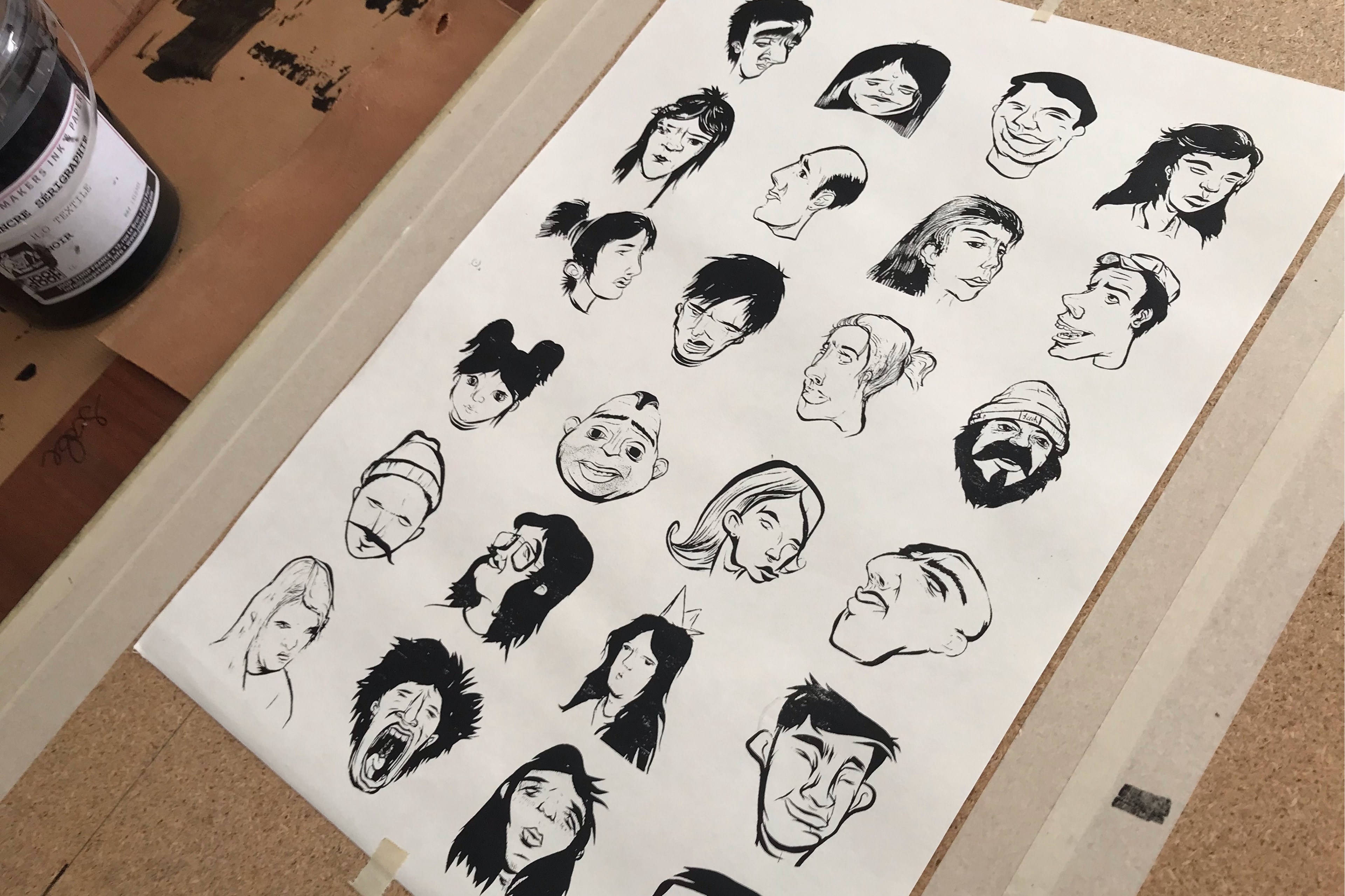 Silkscreen printed