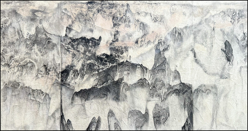 Unfurled Landscape III (2023): 27 x 50 inches