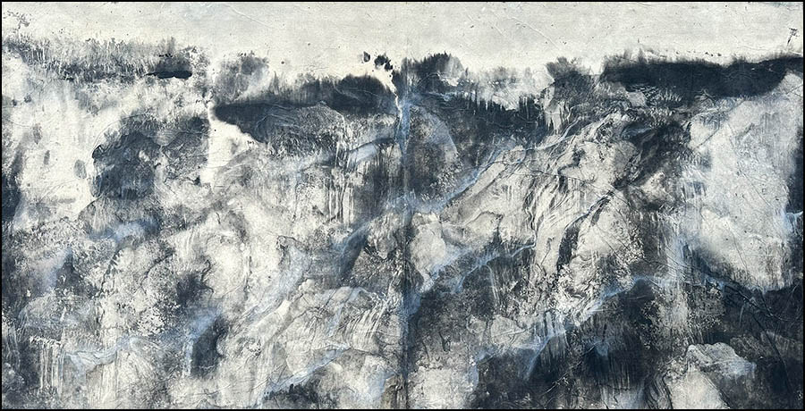 Light Eroding (2025): 26.50 x 51.50 inches