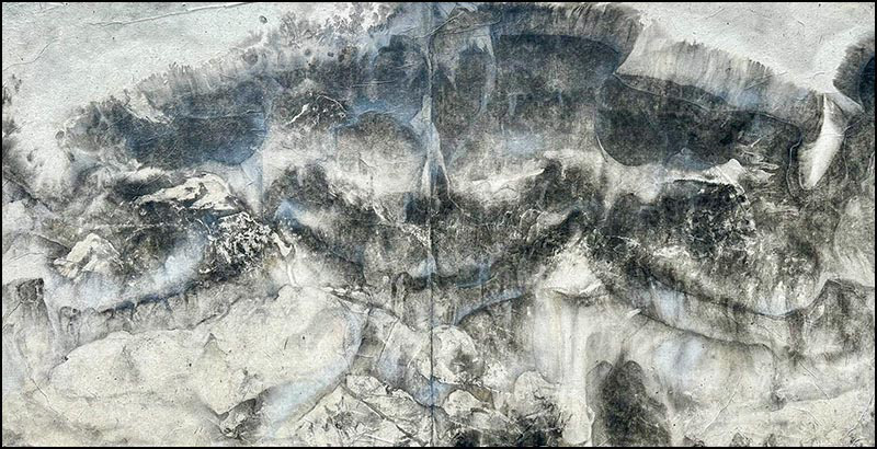 Topographical Divide (2025): 26.50 x 51 inches