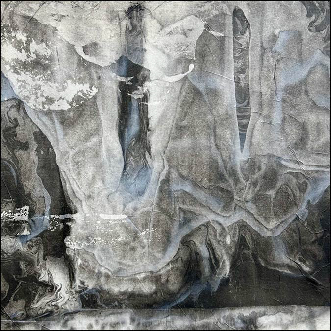 Fluid Pillars (2025): 18 x 18 inches