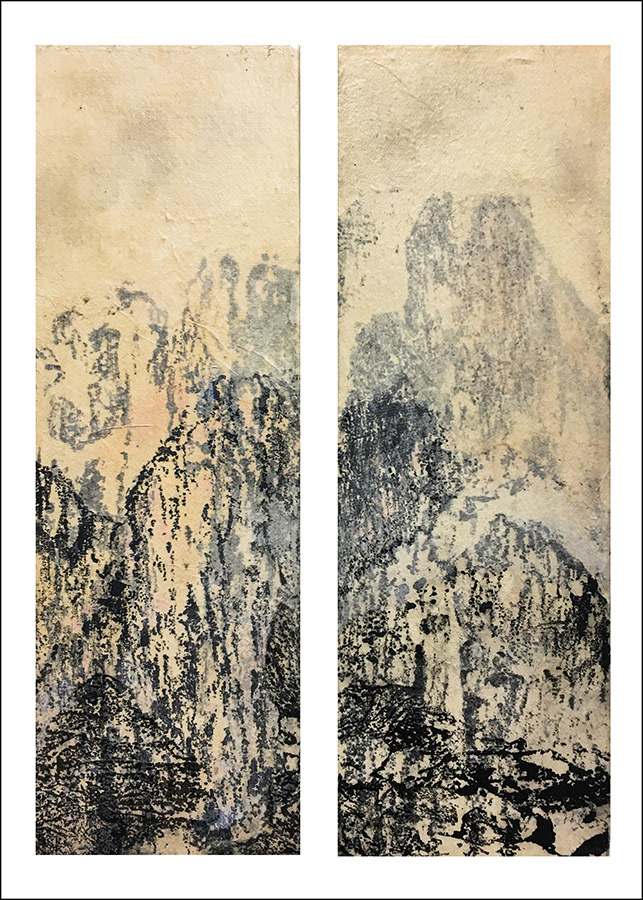 Last Glimmer (2020): [2] 12 x 4 inches 