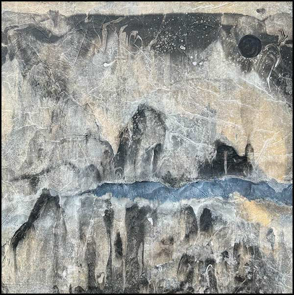 Geological Dreamscape (2026): 26 x 26 inches