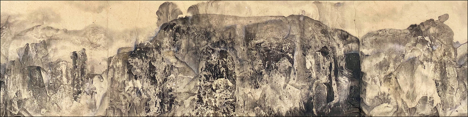Confluence IV (2021): 13 x 50 inches