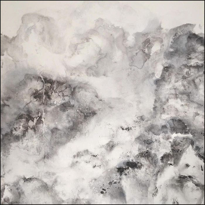 Snow Valley (2 0f 2) 2019: 24 x 24 inches