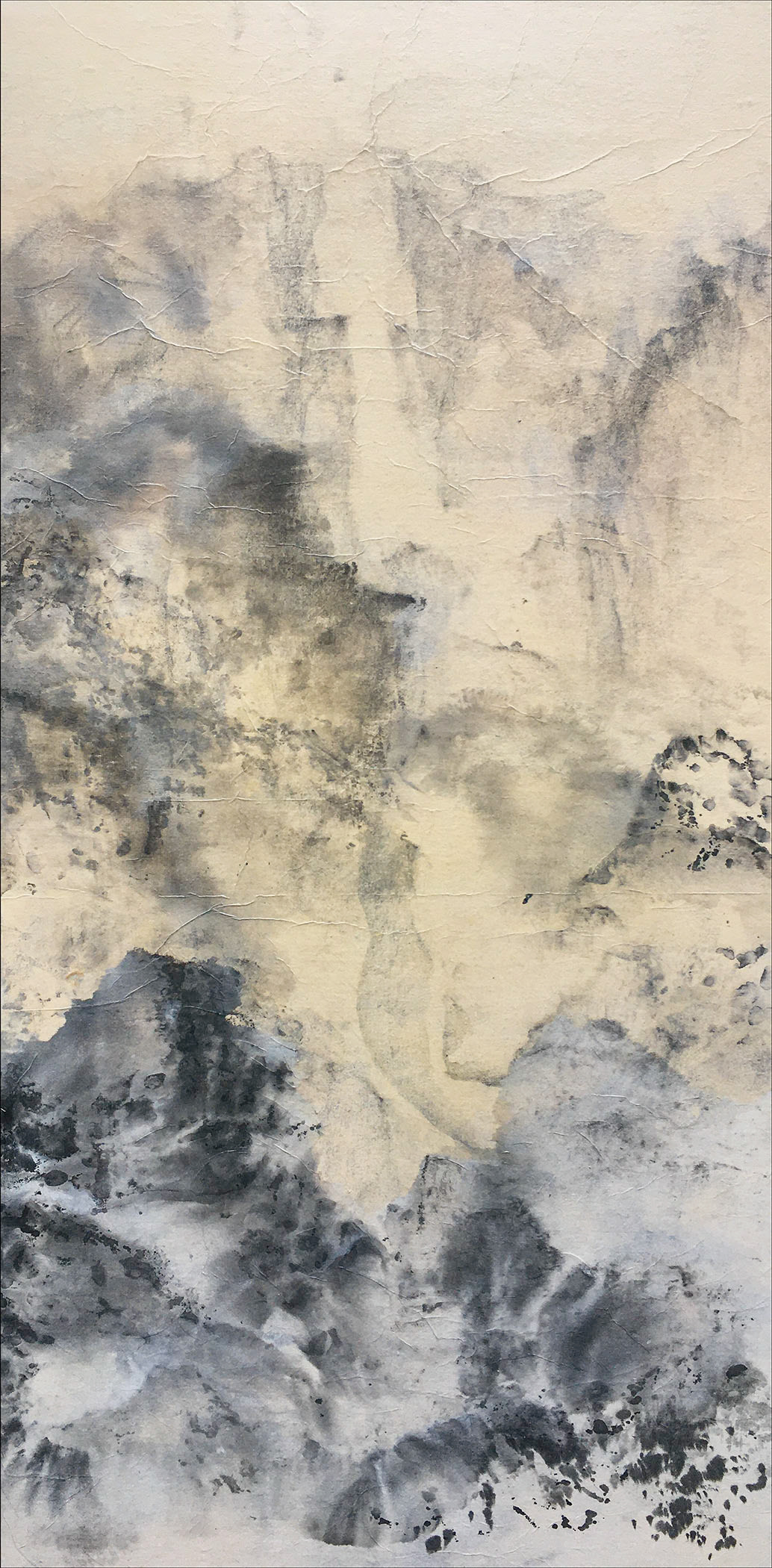 Deep Among Cliffs (2019): 36 x 18 inches