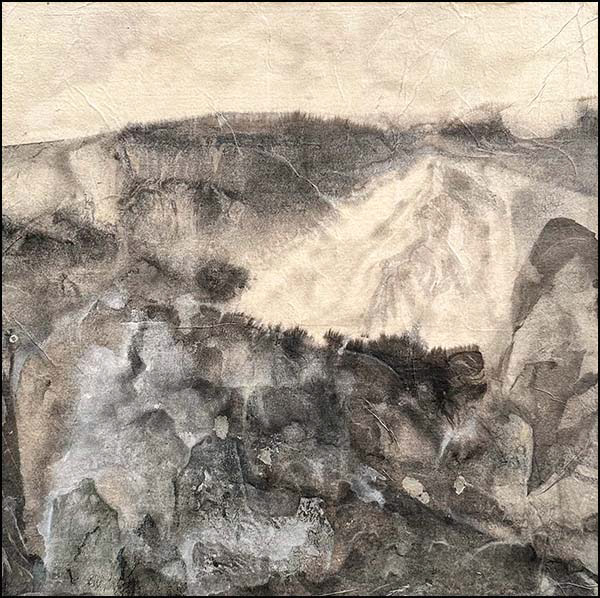 Veiled Portal (2024): 19 x 19 inches