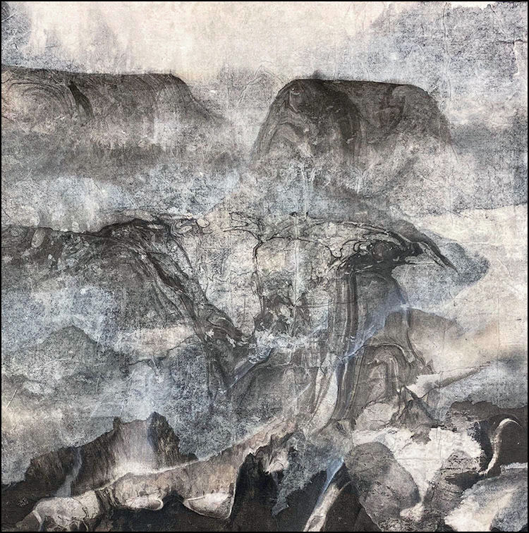 Confluence V (2021): 18 x18 inches