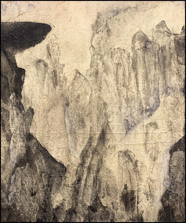 Heaven Pillar Peaks III (2021): 18 x 15 inches