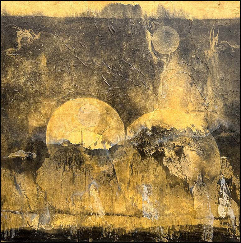 Choked Firmament (2025): 27 x 27 inches