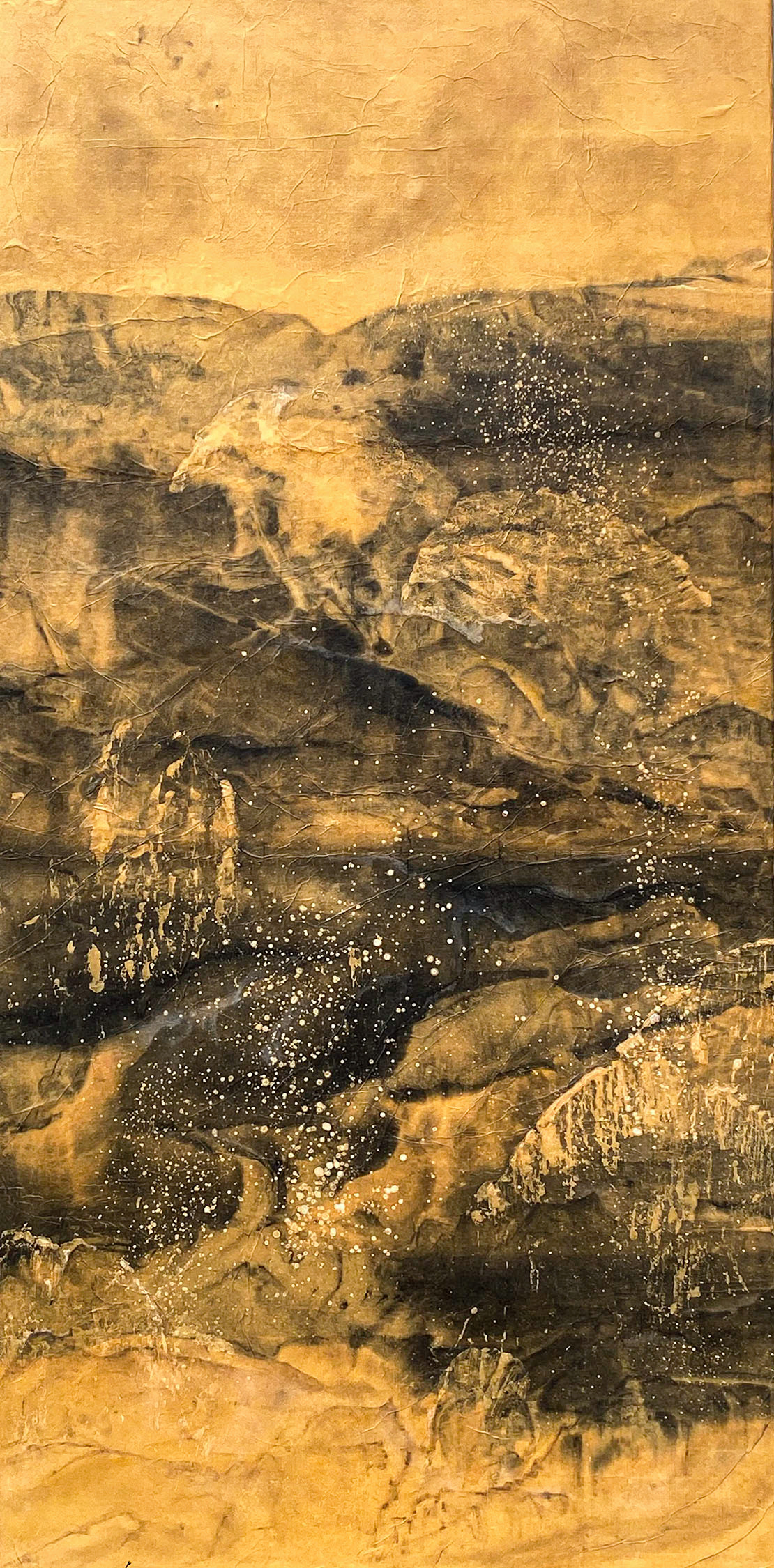 Dark Ember Light III (2020): 48 x 24 inches