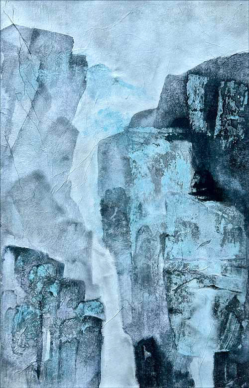 Elemental Towers (2024): 27 x 17.50 inches