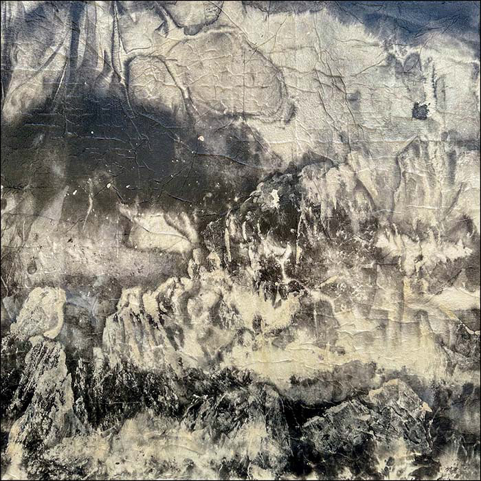 Fractured Landscape (2025): 26 x 26 inches