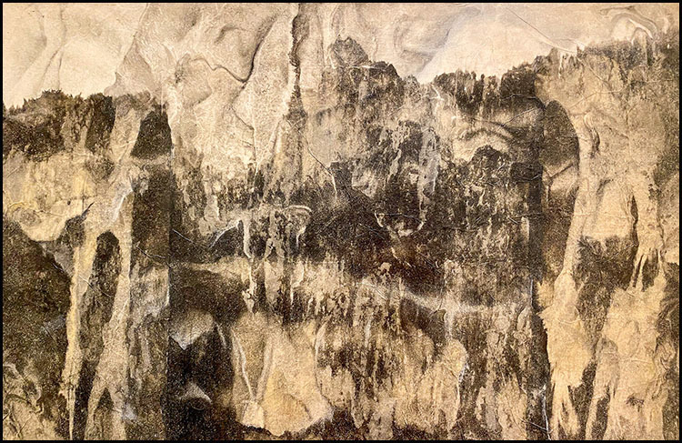 Dark Pillar Peaks (2022): 17 x 26 inches