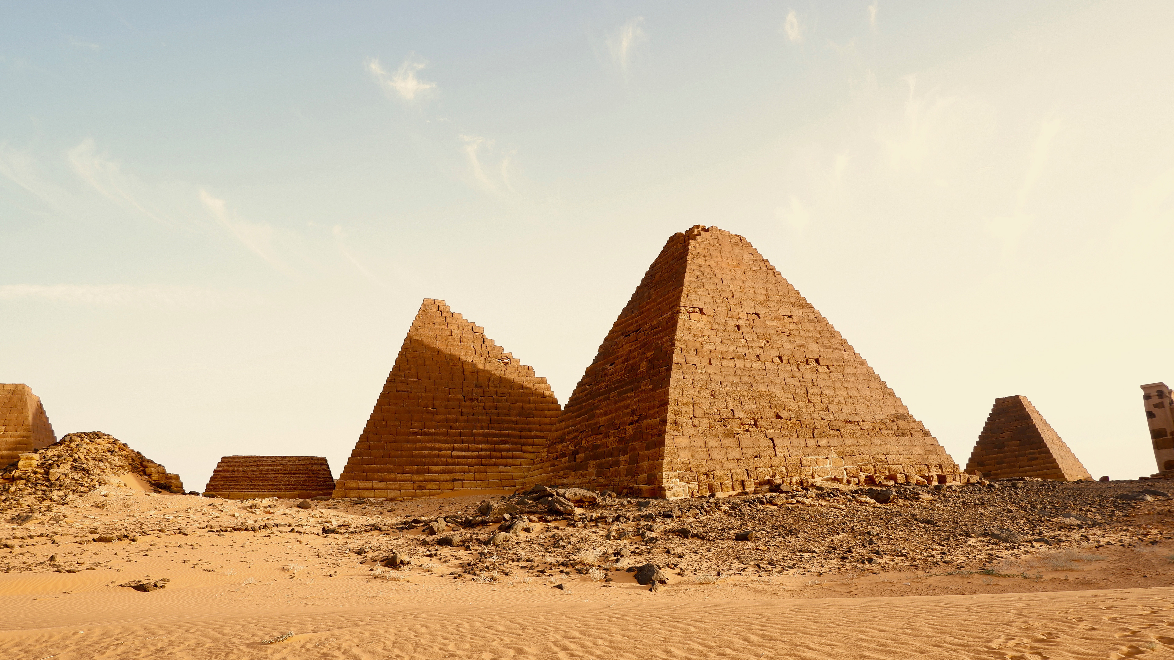 The pyramids of Meroë.