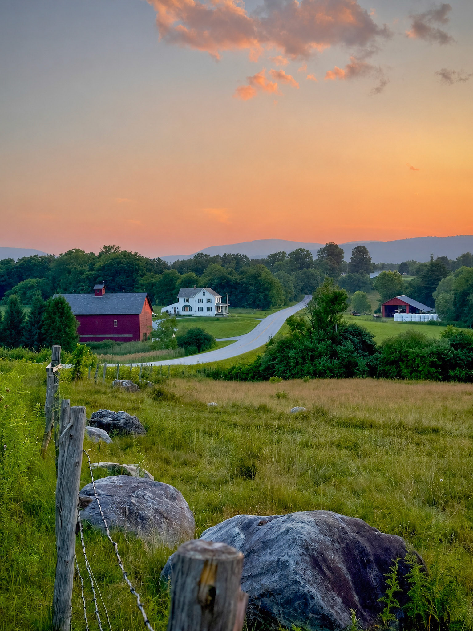 "Post Road Sunset"