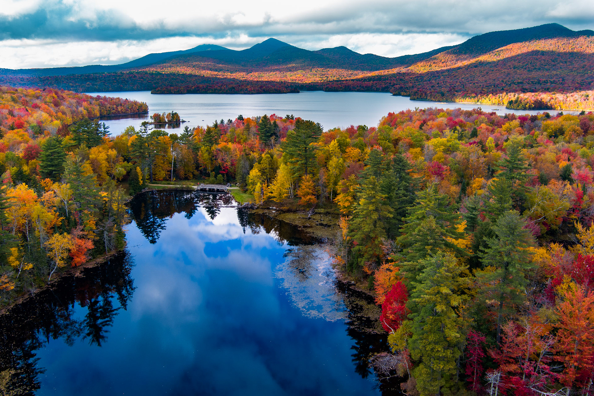 "Blue Sky Reflection" --Chittenden