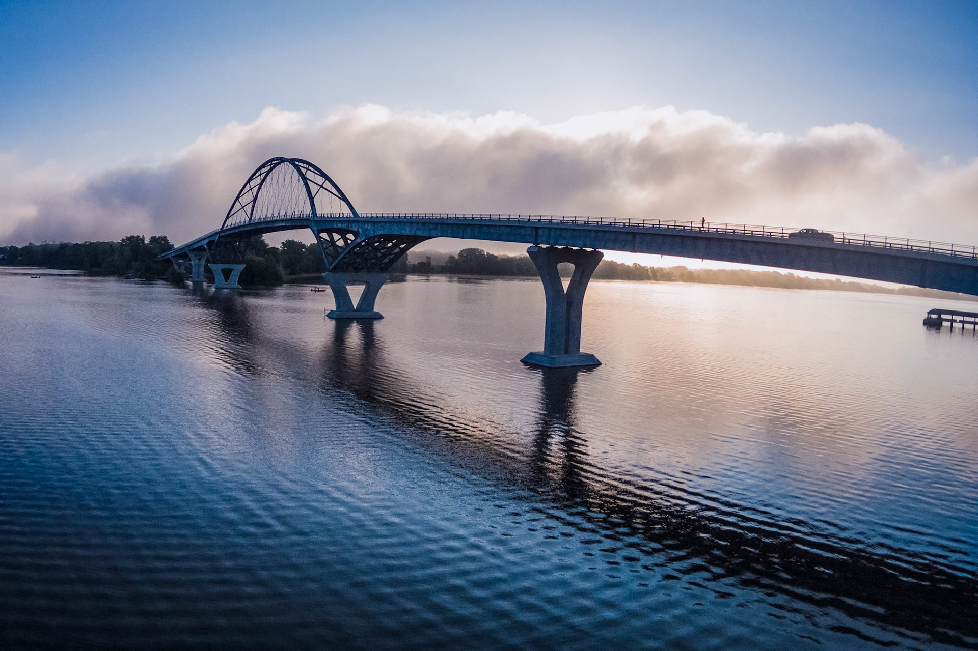 "Morning at Champlain Bridge" --Addison