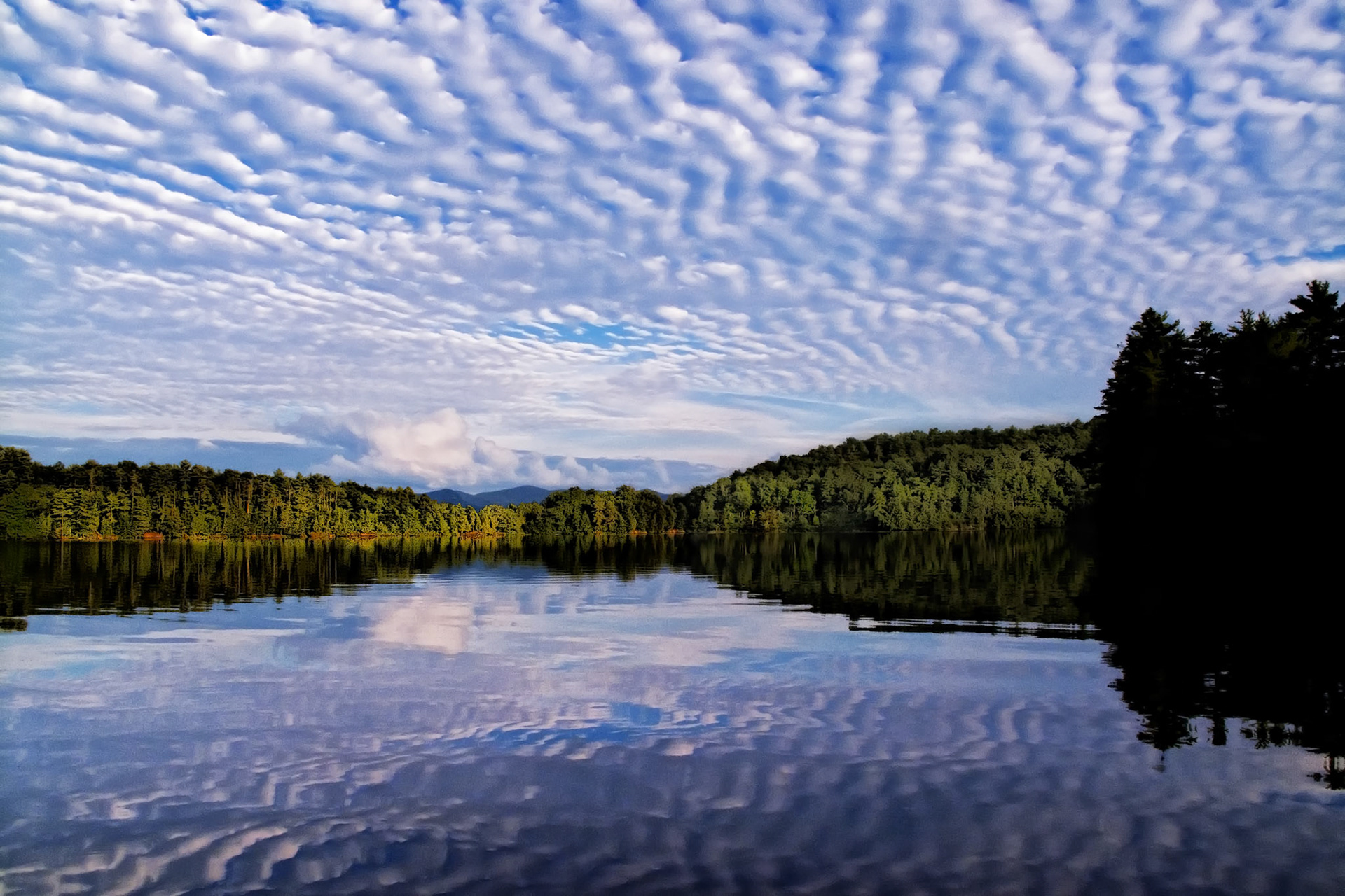 "Cloud Reflections" --Glen Lake, Castleton