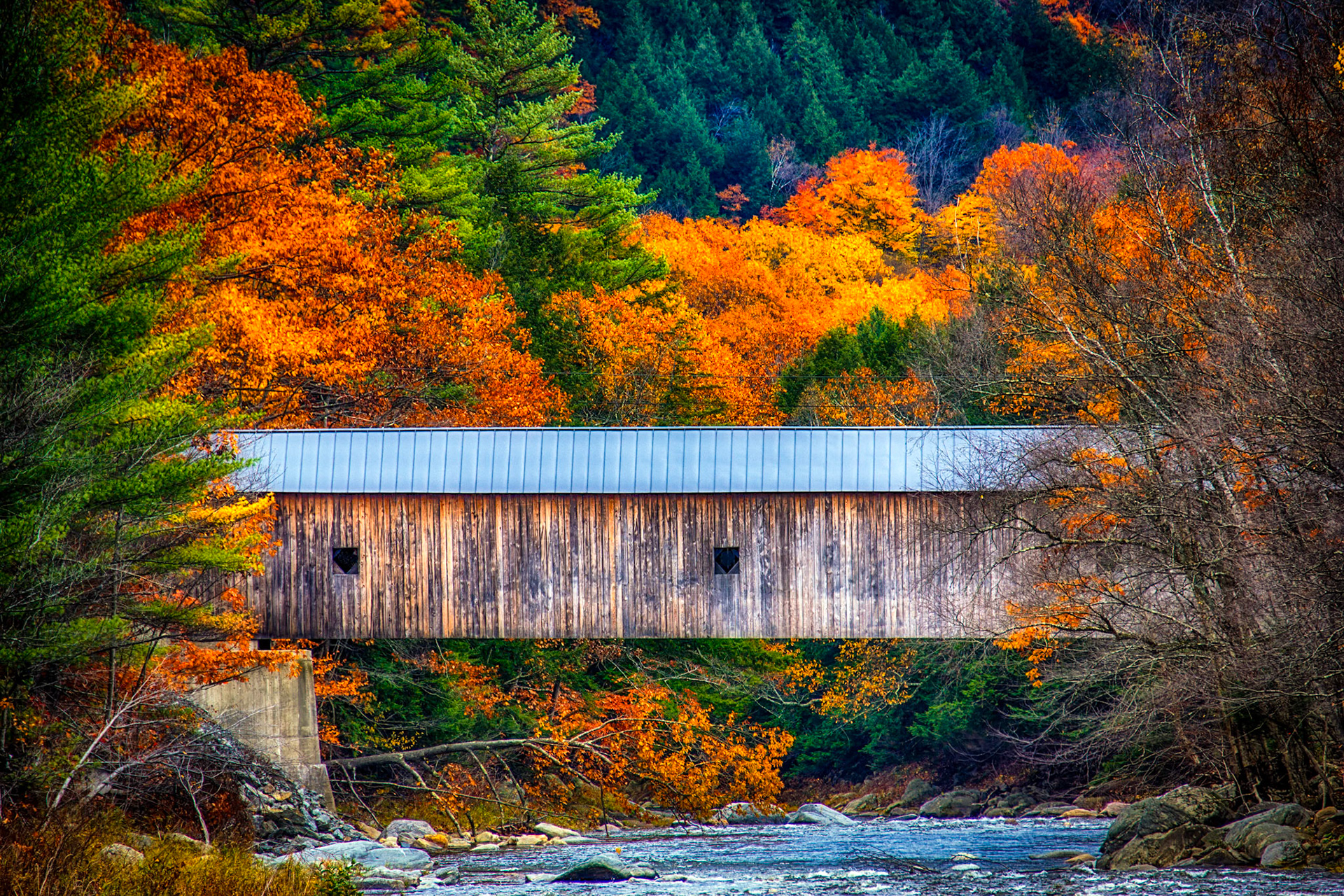 "Black River Crossing" --Weathersfield