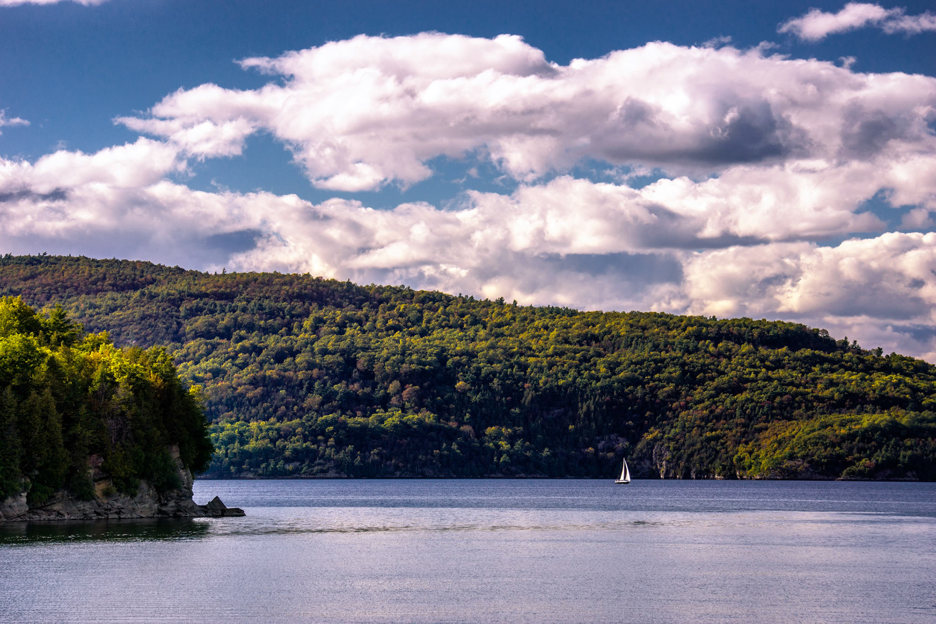 "September Sail" --Kingsland Bay, Lake Champlain