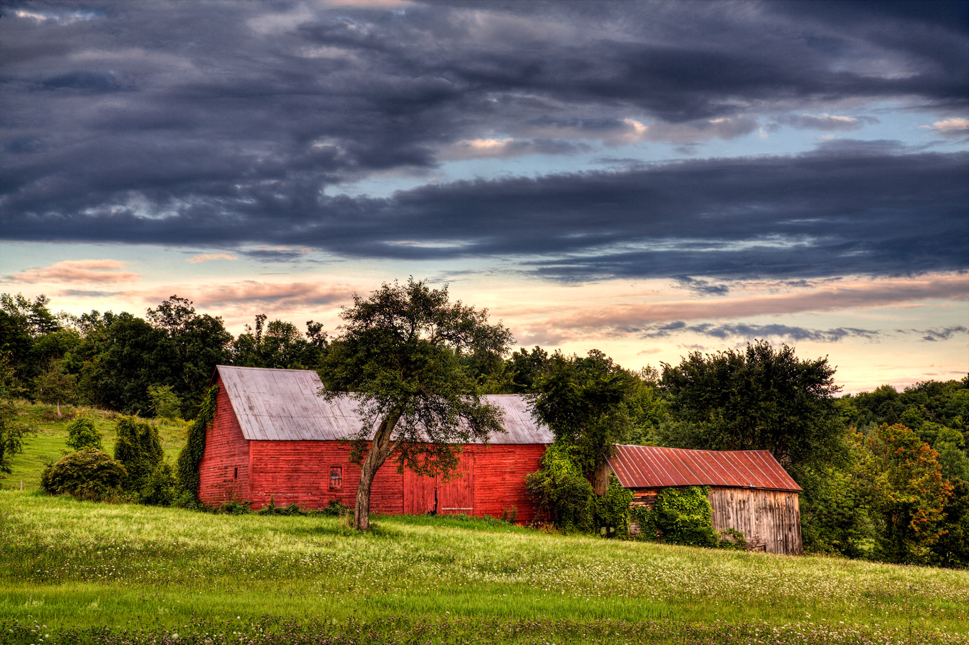 "Barns and Clouds" --West Haven