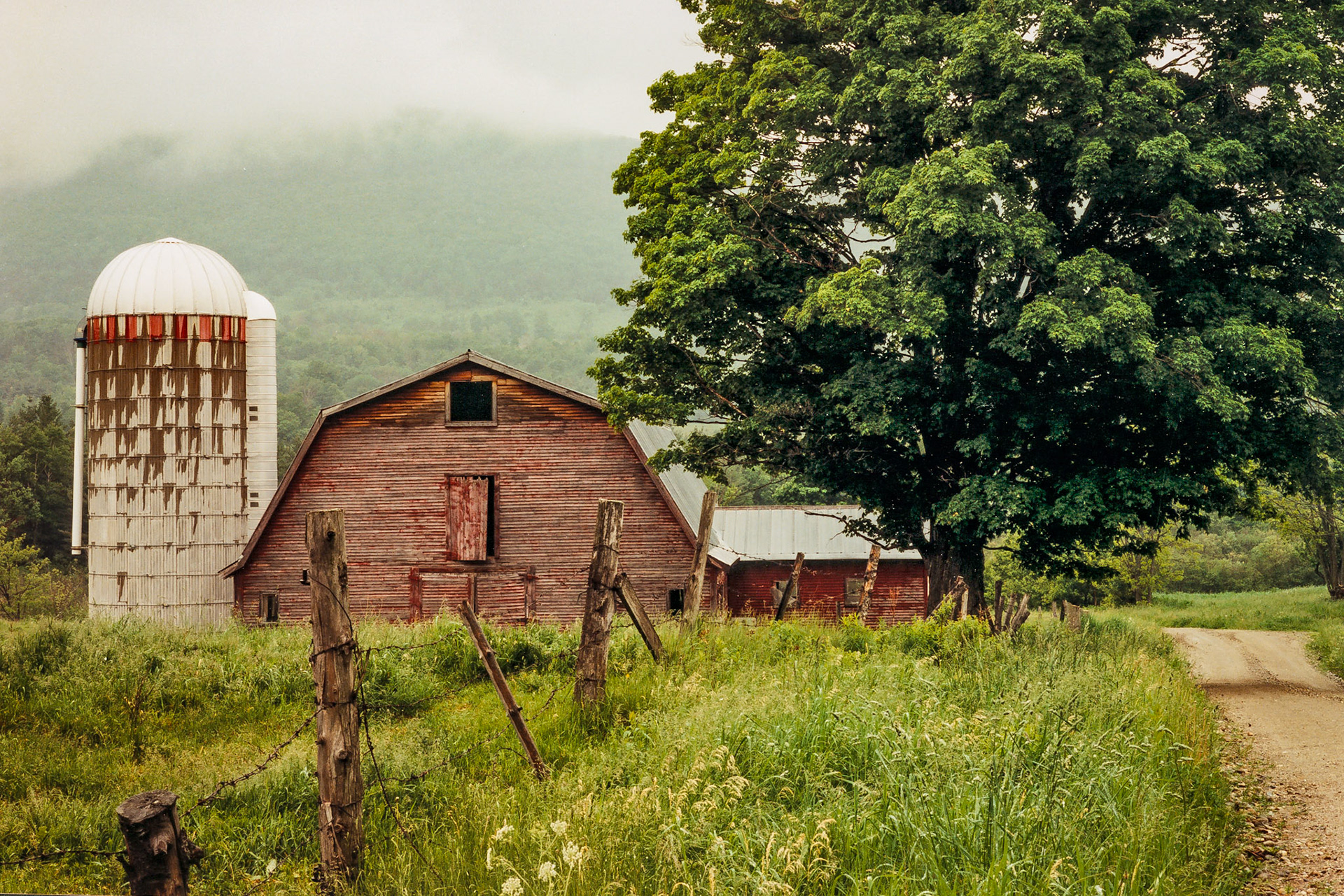 "Barn and Silo" --Tinmouth