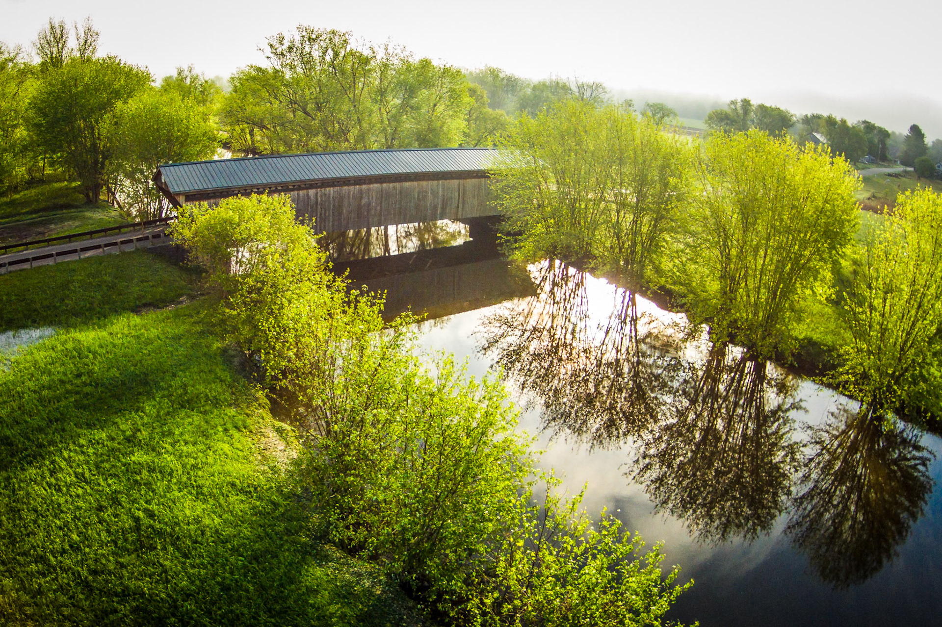 "Gorham Bridge Reflections" --Pittsford
