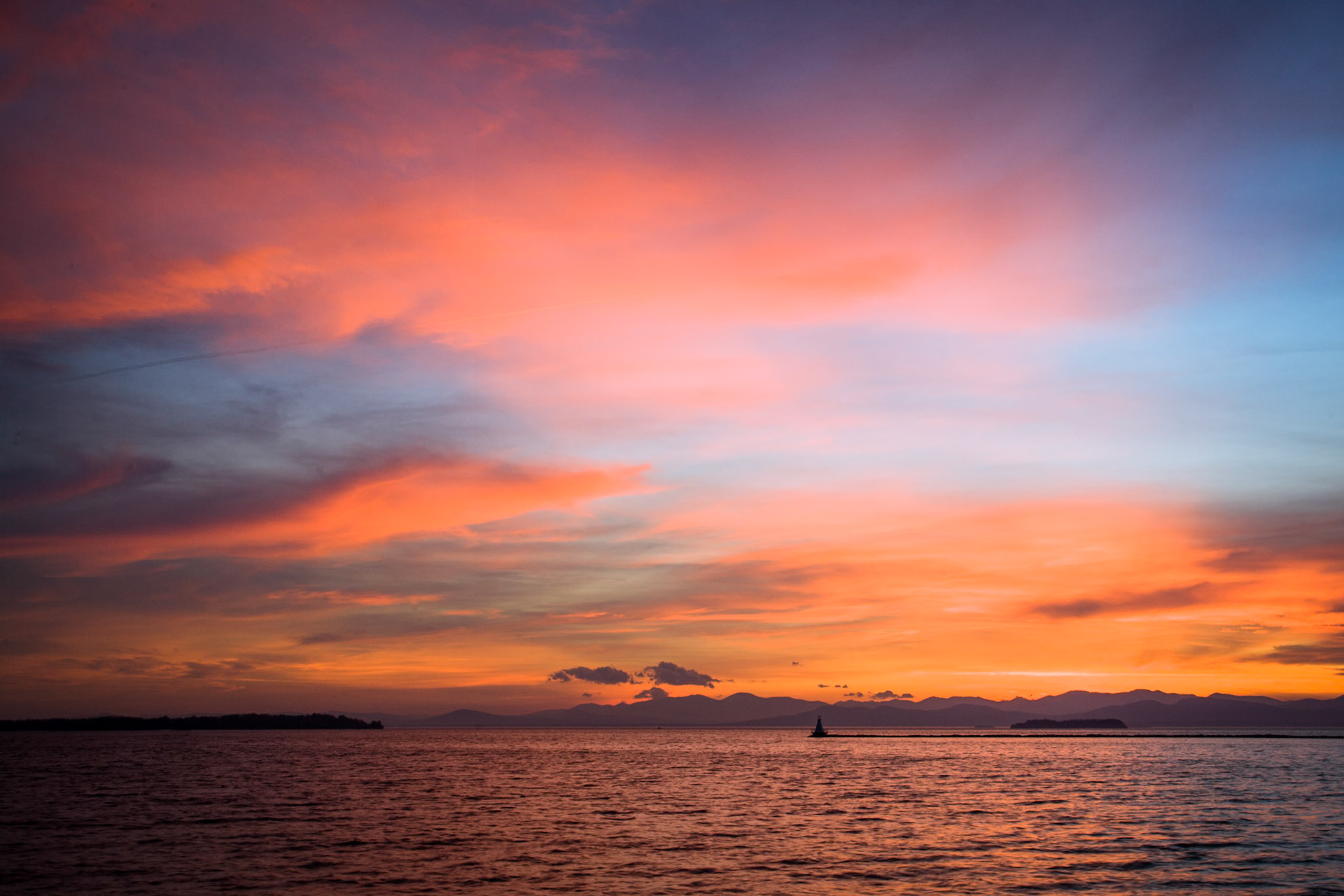 "Waterfront Sunset" --Burlington