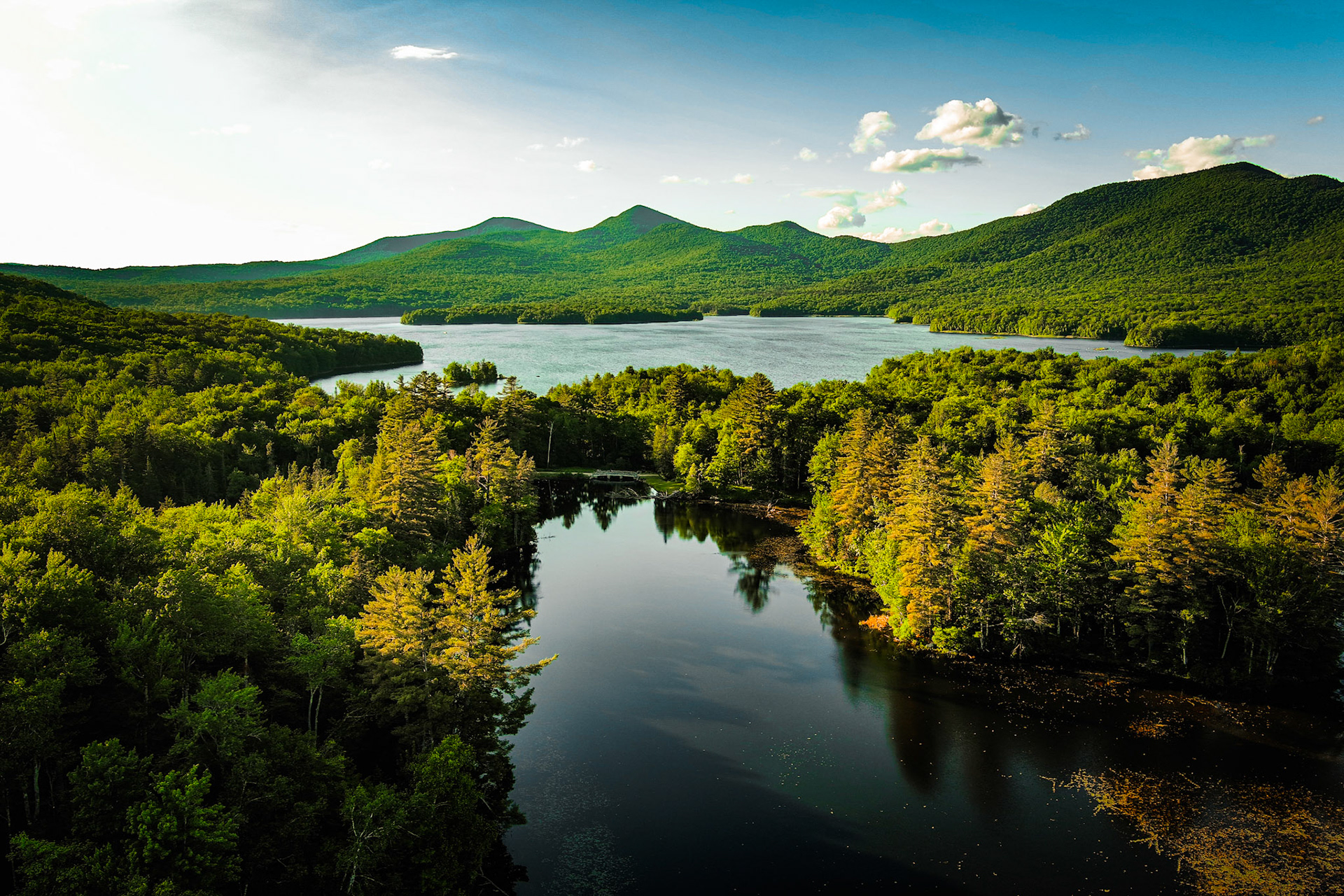 "Lefferts Pond Overlook" --Chittenden