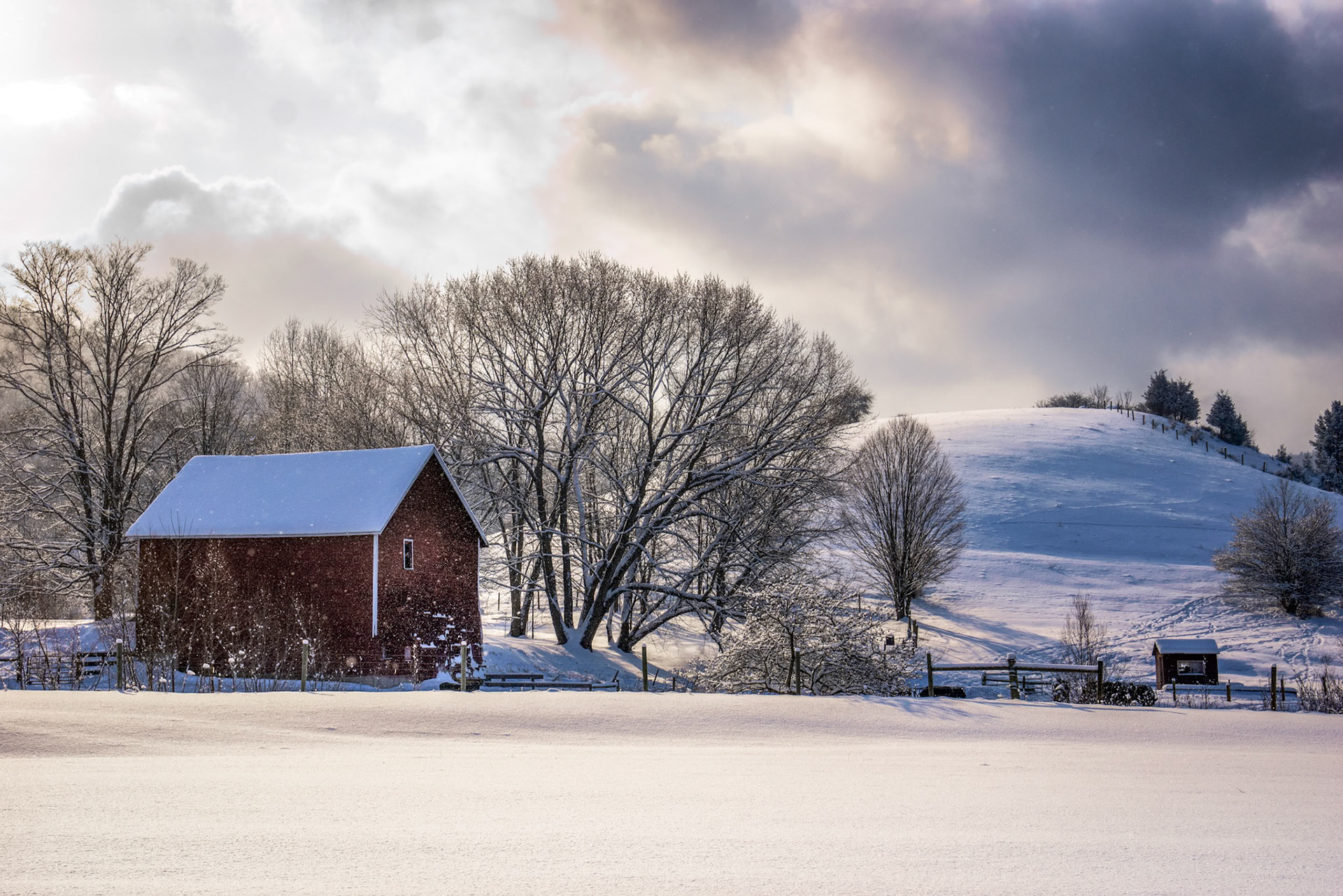 "Winter Hillside" --Middletown Springs