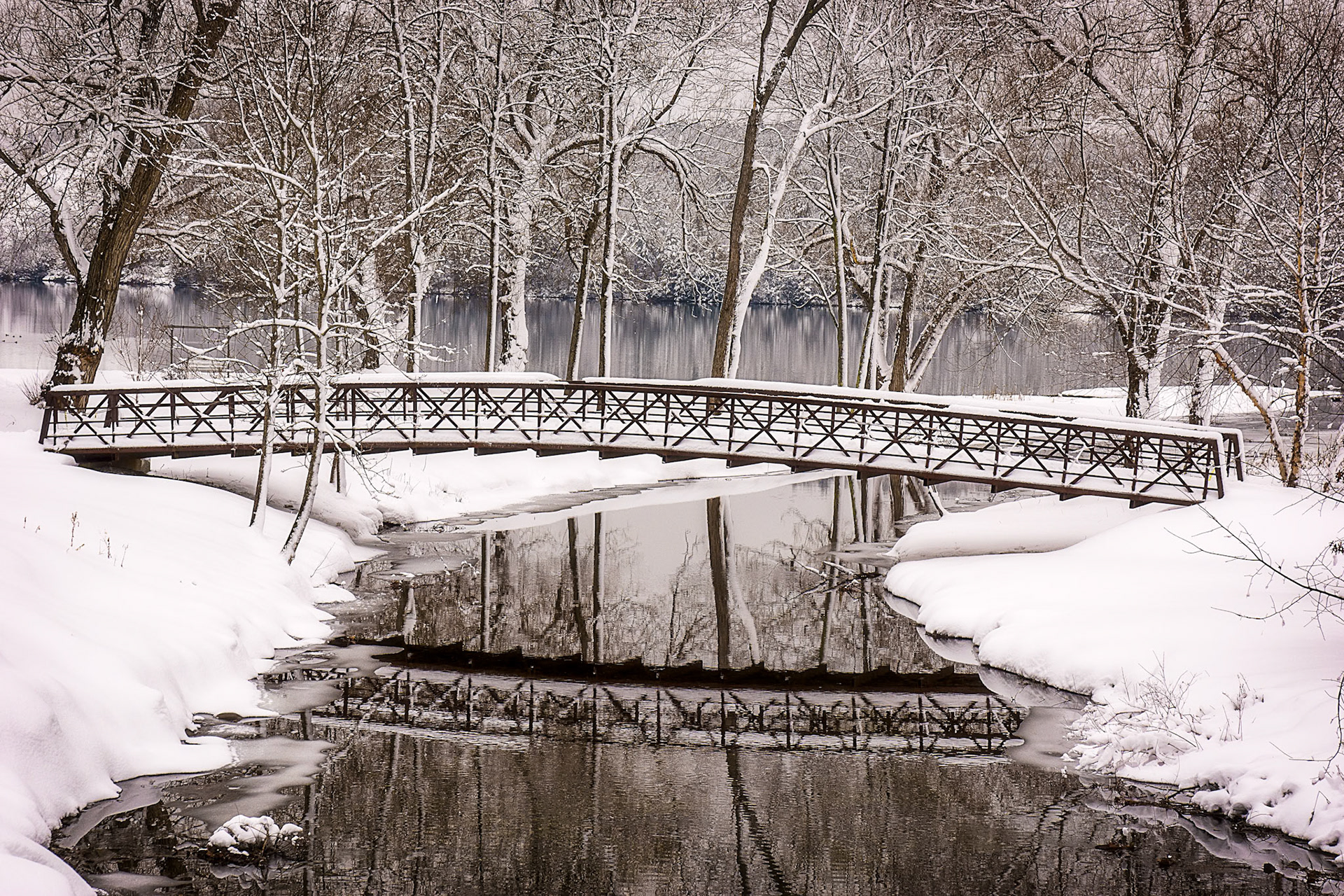 "Lakeside Footbridge" --Castleton