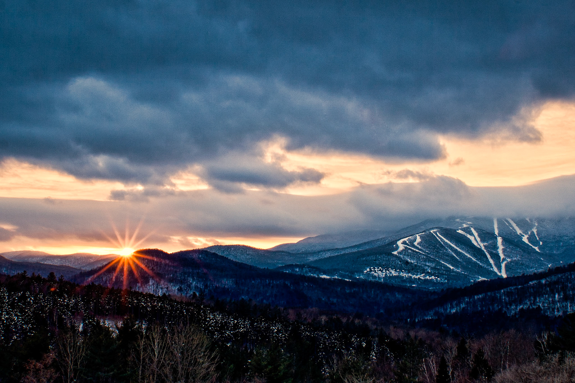 "Sugarbush Sunset" --Warren