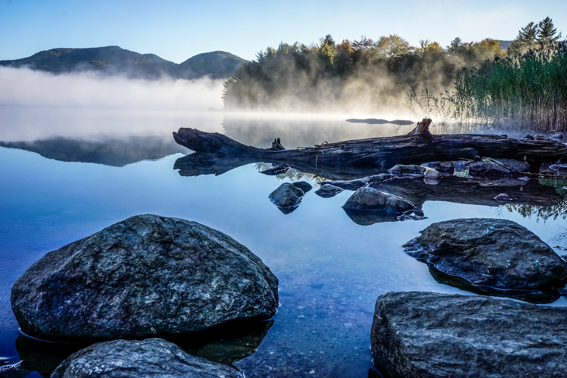 "Morning Calm" --Chittenden Reservoir